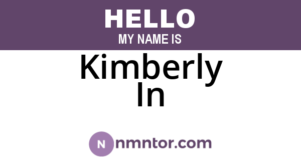 Kimberly In