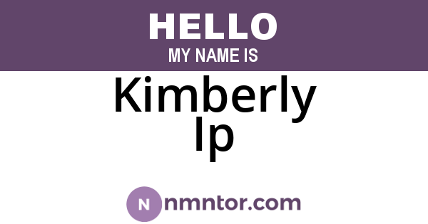 Kimberly Ip