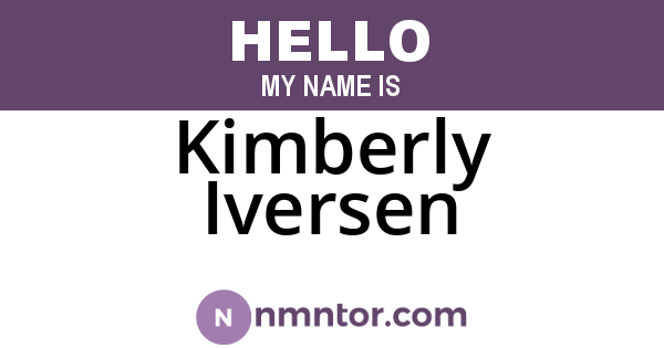 Kimberly Iversen