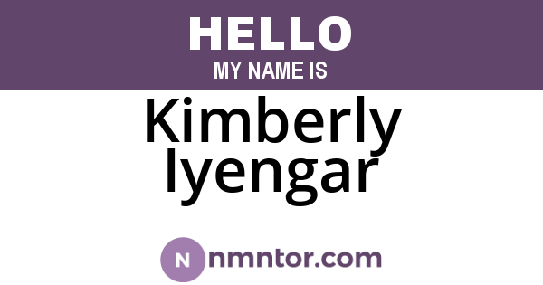 Kimberly Iyengar