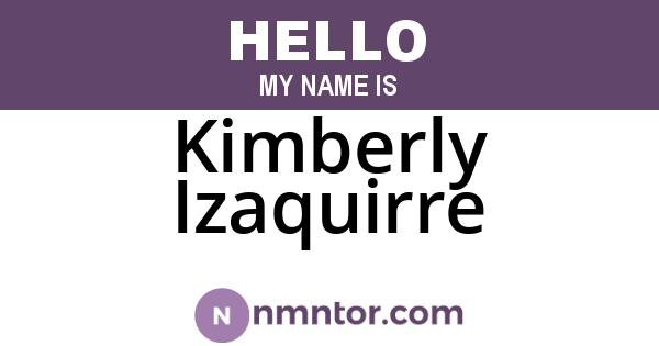 Kimberly Izaquirre