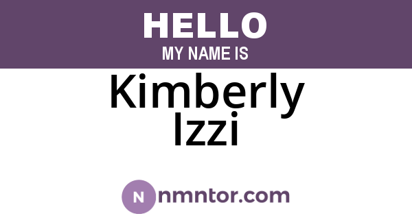 Kimberly Izzi