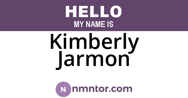 Kimberly Jarmon