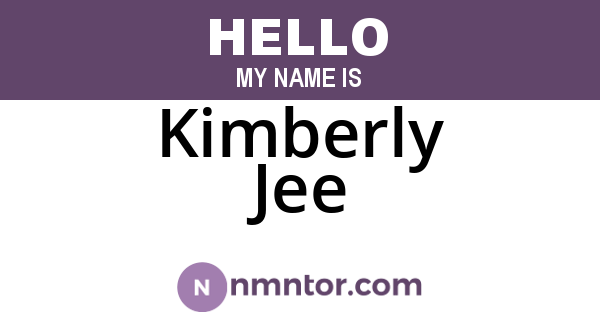 Kimberly Jee