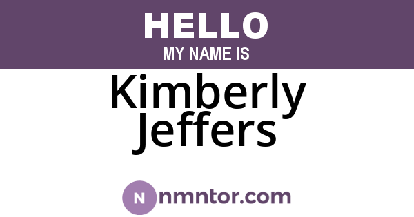 Kimberly Jeffers