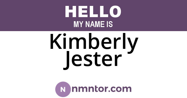 Kimberly Jester