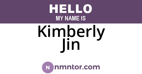 Kimberly Jin