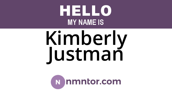 Kimberly Justman