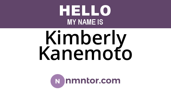 Kimberly Kanemoto