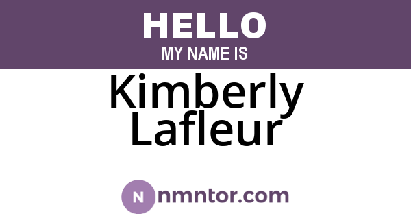 Kimberly Lafleur