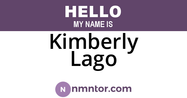 Kimberly Lago