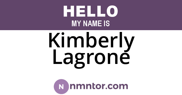 Kimberly Lagrone