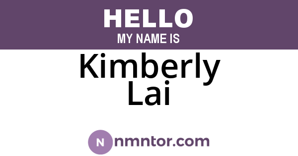 Kimberly Lai