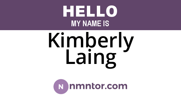 Kimberly Laing