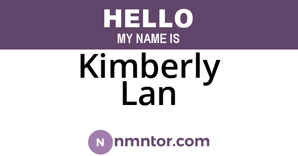 Kimberly Lan