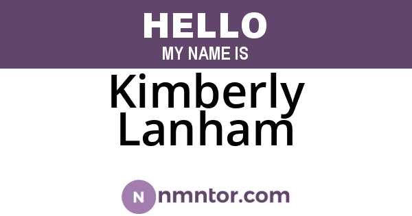 Kimberly Lanham
