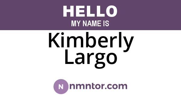 Kimberly Largo
