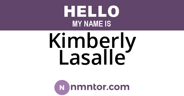 Kimberly Lasalle