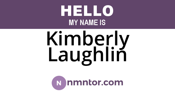 Kimberly Laughlin