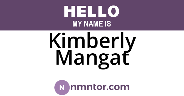 Kimberly Mangat