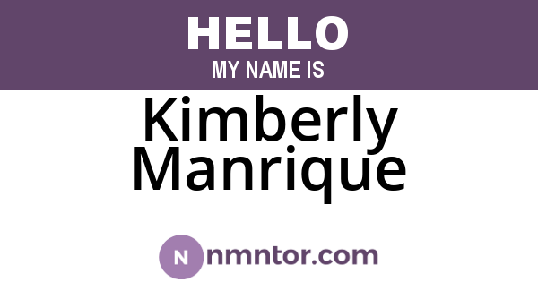 Kimberly Manrique