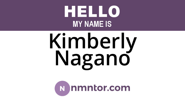 Kimberly Nagano