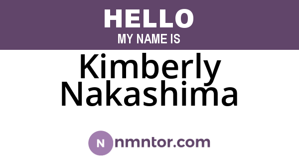 Kimberly Nakashima