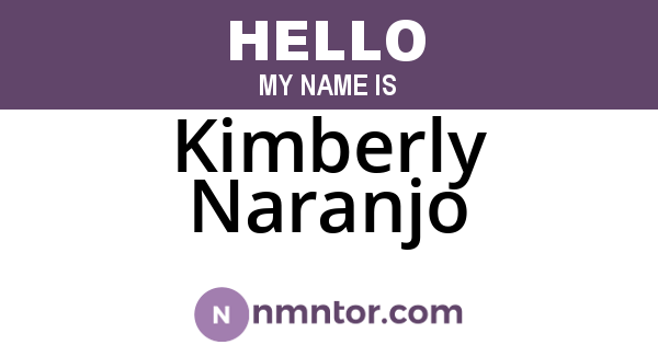Kimberly Naranjo