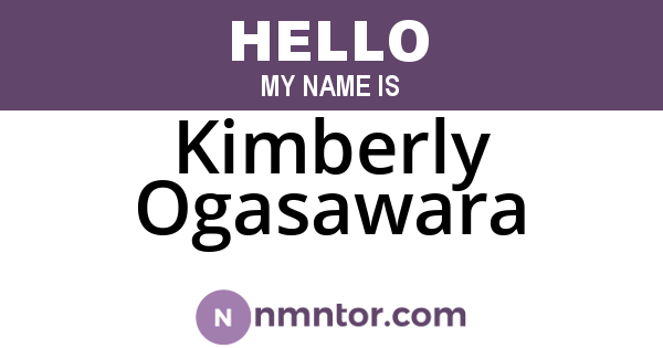Kimberly Ogasawara