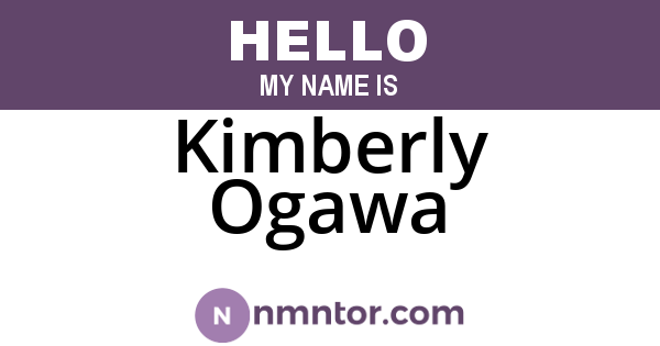 Kimberly Ogawa