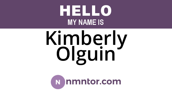 Kimberly Olguin