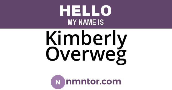Kimberly Overweg