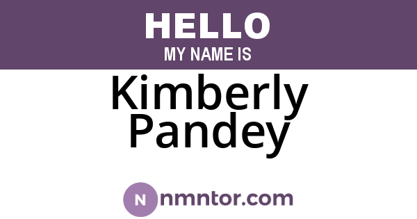 Kimberly Pandey