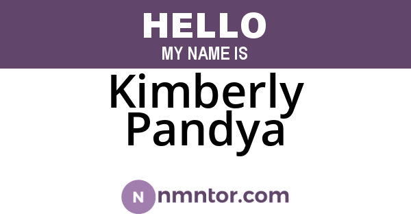 Kimberly Pandya