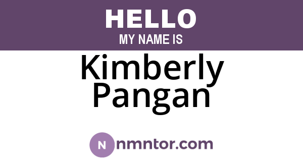 Kimberly Pangan