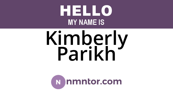Kimberly Parikh