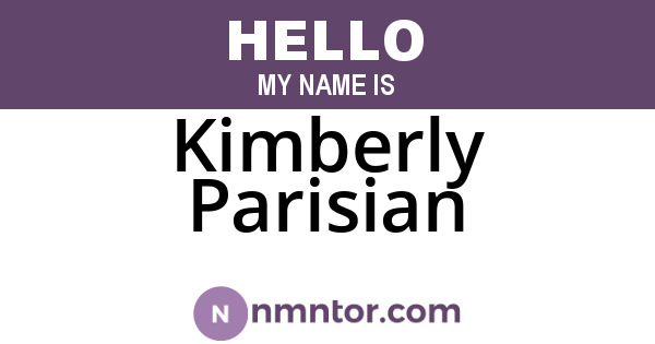 Kimberly Parisian