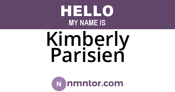 Kimberly Parisien