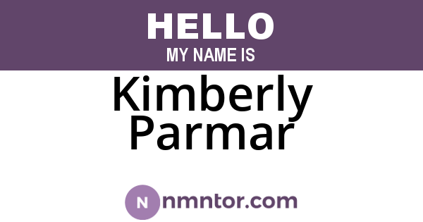Kimberly Parmar