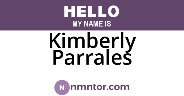 Kimberly Parrales