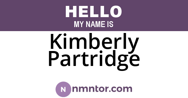 Kimberly Partridge