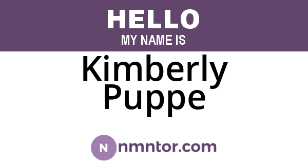 Kimberly Puppe