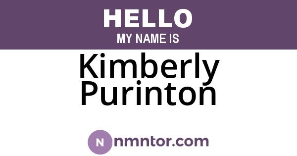 Kimberly Purinton