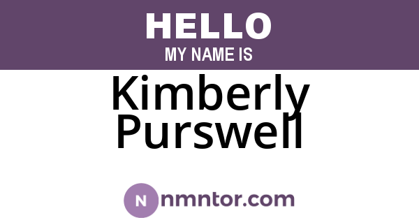 Kimberly Purswell