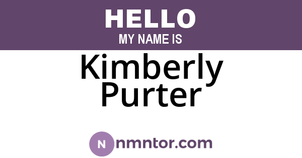 Kimberly Purter
