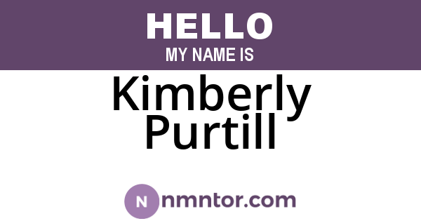 Kimberly Purtill