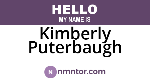 Kimberly Puterbaugh