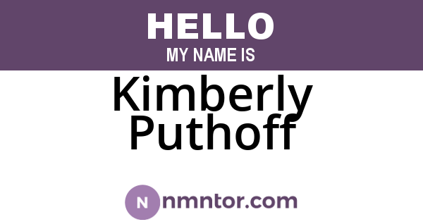 Kimberly Puthoff