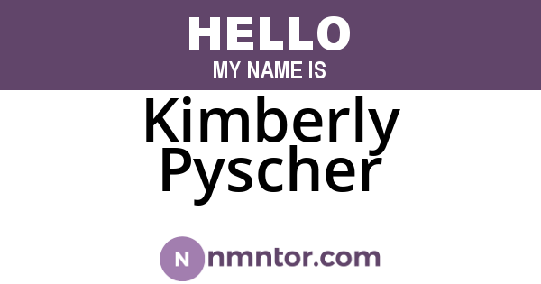 Kimberly Pyscher