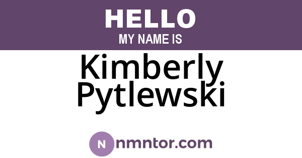 Kimberly Pytlewski